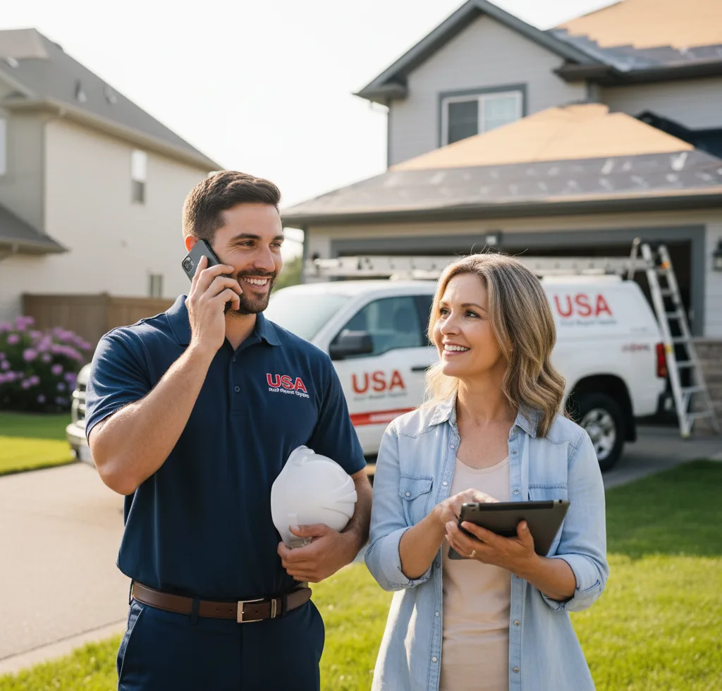 USA Roof Repair Experts customer support in Conway